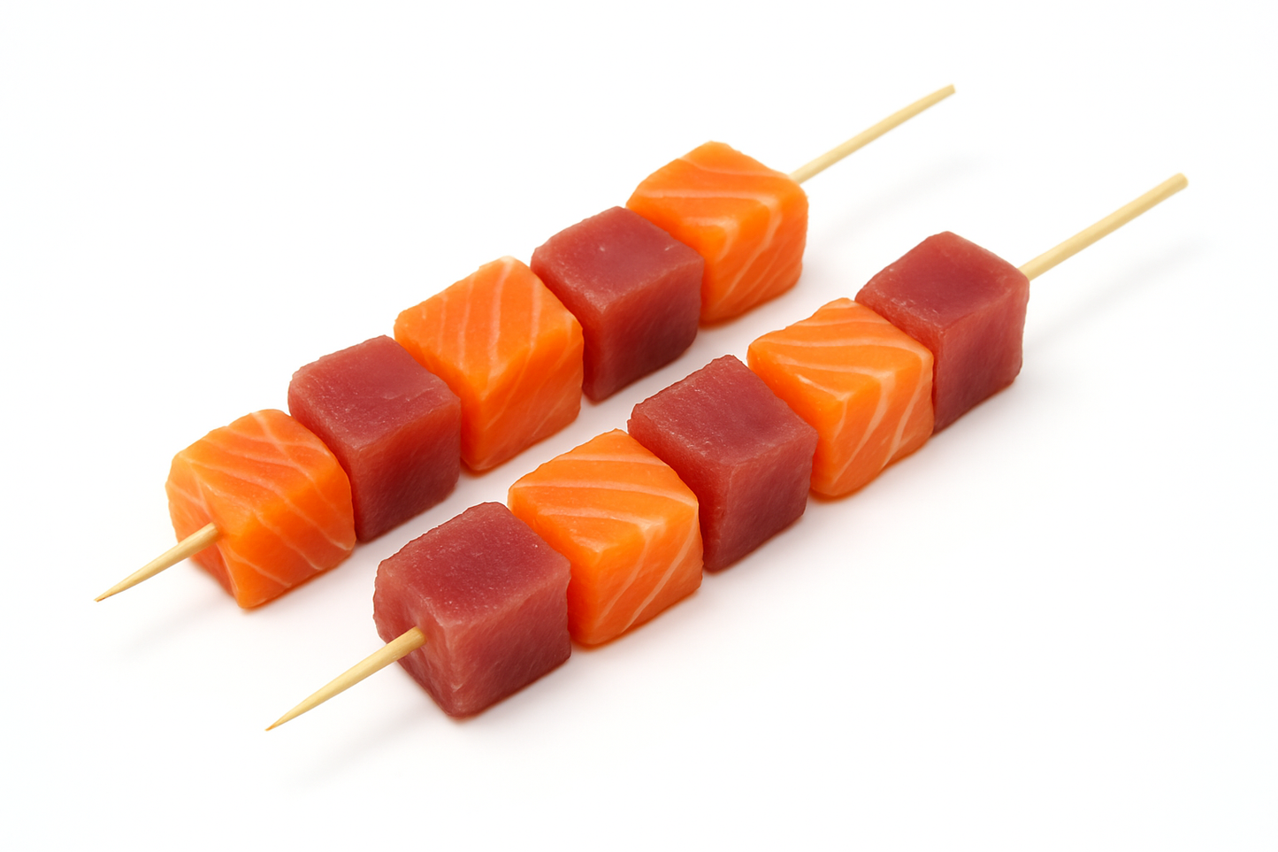 Pachet Frigarui: Cuburi Ton 2 bucati de 500gr + Cuburi Somon 1 kg - Cochiliafood