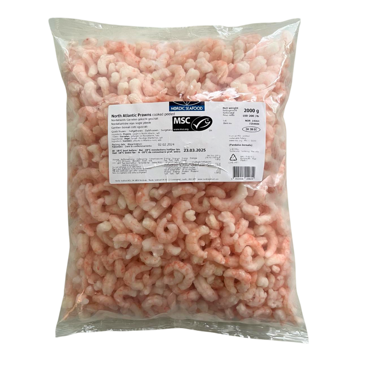 Creveti Salbatici Pandalus Borealis decorticati 2.5kg - Cochiliafood
