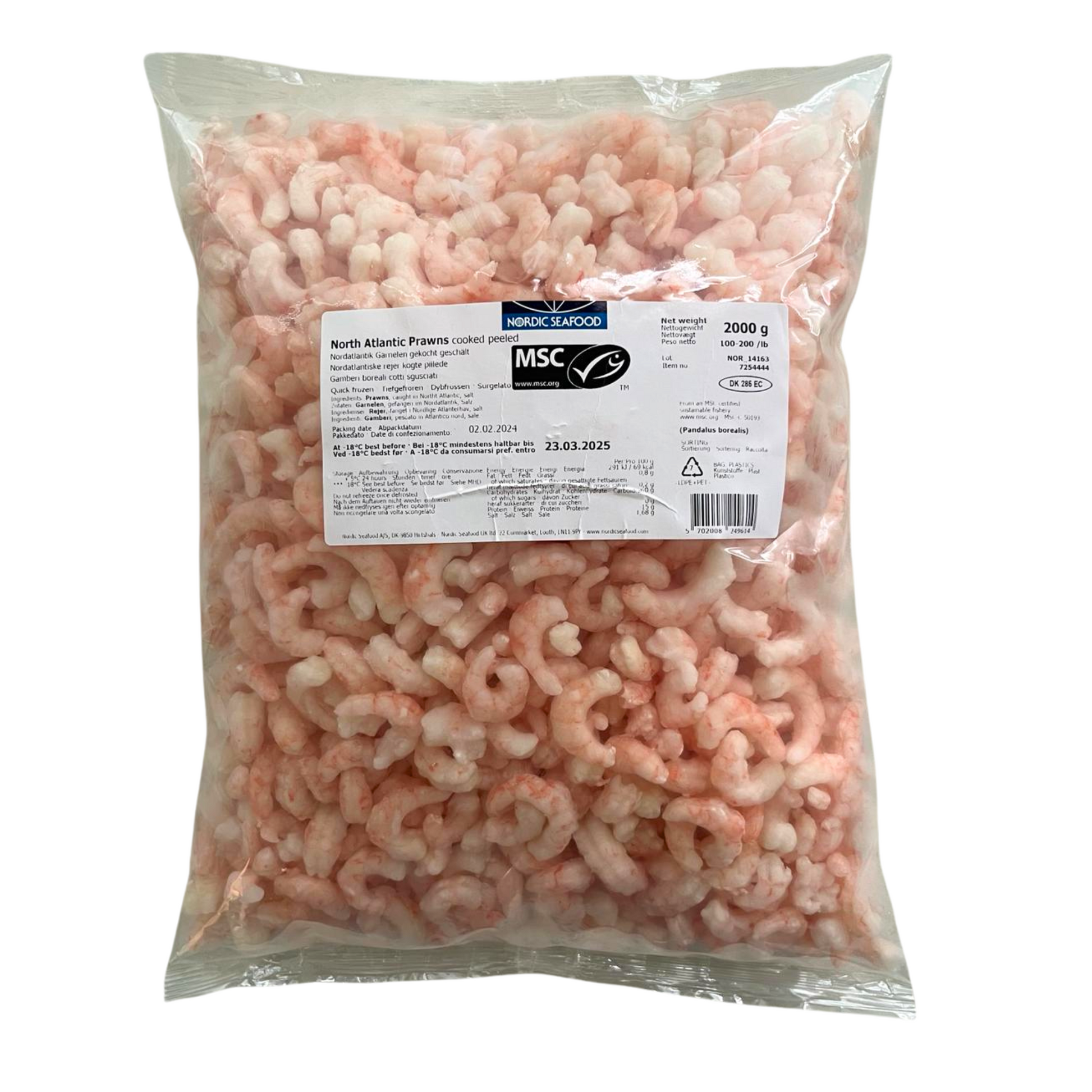 Creveti Salbatici Pandalus Borealis decorticati 2.5kg - Cochiliafood