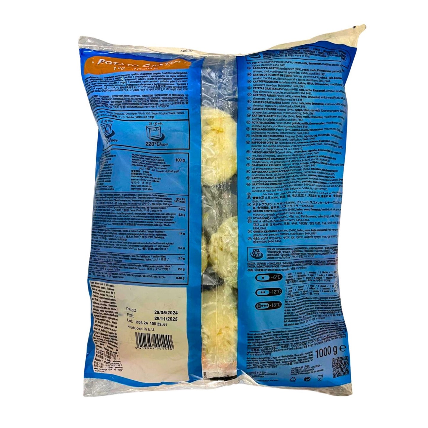 Cartofi Gratinati cu Smantana si Cascaval 1kg - Cochiliafood