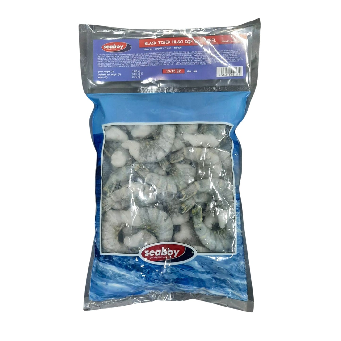 Creveti Black Tiger fara Cap, 13/15 Easy Peel - Cochiliafood